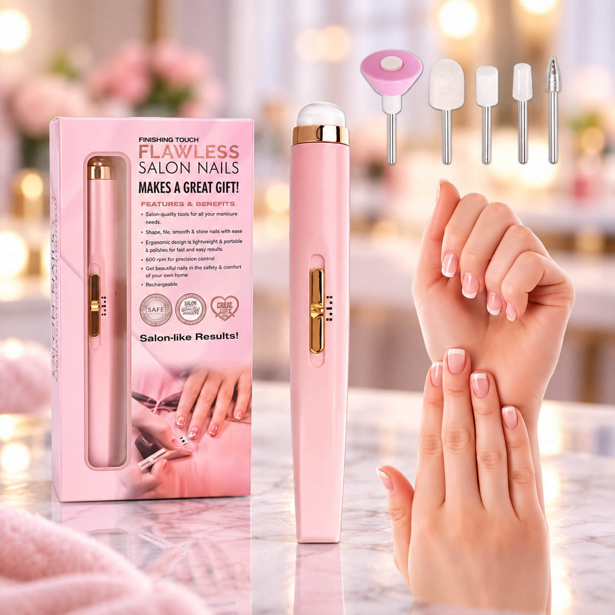 Фрезер для манікюру та педикюру Flawless Salon Nails П