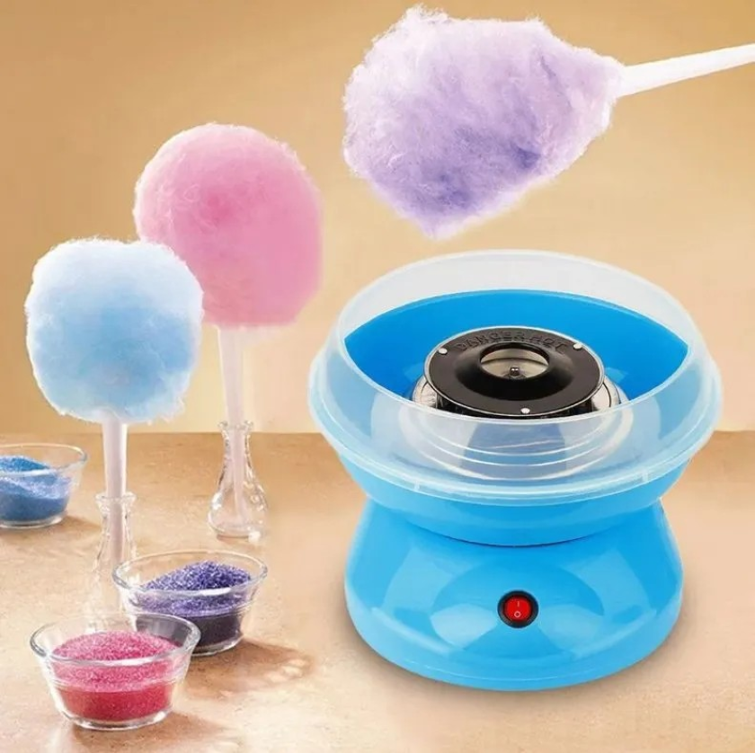 Апарат для виготовлення солодкої вати Блакитний Cotton Candy Maker MA156blueП